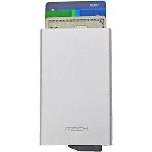 iTech Men's Silver POP UP Credit Card Wallet Holder